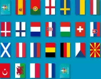 EK voetbal – Vlaggenlijn EK landen