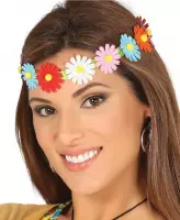 FIESTAS GUIRCA, S.L. - Gekleurde bloemen hoofdband voor volwassenen - Accessoires > Haar accessoire