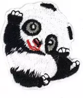Panda Beer Beertje Strijk Embleem Patch B 4,7 x L 4 cm