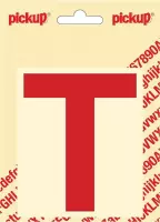Pickup plakletter Helvetica 100 mm - rood T