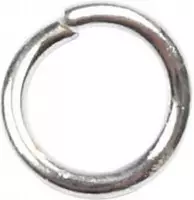 Ring, rond, verzilverd, 3 mm, 4,4 mm, 0,7 mm, 500 stuk