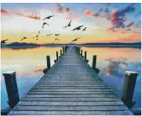 PIXELHOBBY - ZONSONDERGANG PIER - 16 PLATEN - 292 MATJES