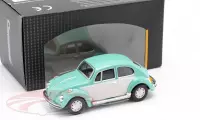 Volkswagen Beetle Classic Turquoise / Wit 1:43 Cararama
