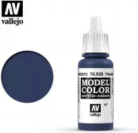 Vallejo 70938 Model Color Transparent Blue - Acryl Verf flesje