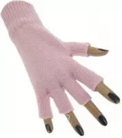 Vingerloze Handschoen Baby Roze - Carnaval - Verkleedkleding - Accessoire - Warm