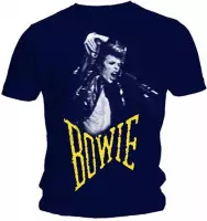 David Bowie Heren Tshirt -S- Scream Blauw