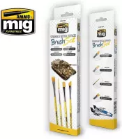 Brushes - Streaking And Vertical Surfaces Brush Set - Ammo by Mig Jimenez - A.MIG-7604
