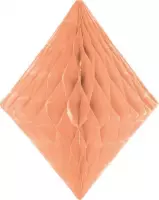 Zalm Roze Honeycomb Diamant - 30 cm
