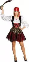 Rubie's Kostuum Piraat Dames Rood/zwart Maat 44