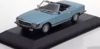 Mercedes-Benz 350 SL R107 1974 Blauw Metallic 1-43 Maxichamps