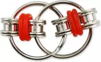 Fidget sleutelhanger – Friemel speelgoed – Anti stress – Stress ringen – Friemel Ring – Keychain - rood