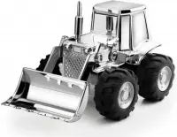 Zilverstad - Verzilverde spaarpot Traktor