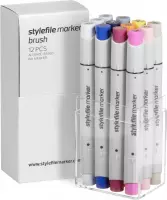 Stylefile Twin Marker Brush 12er Set multi 17