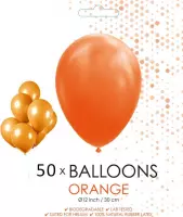 50 ballonnen oranje 12 inch.