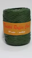 Raffia Twisted Cord Green 150 meter (1 roll) [HV-RAFG]