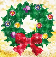 Christmas Wreath Picture Diamond Dotz 13x13 cm