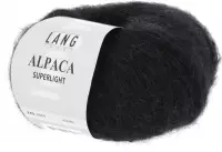 Lang Yarns Alpaca Superlight Zwart 25 gram nr 4