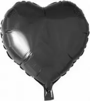 Folie ballon hart Zwart, 18inch leeg