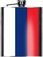 Heupfles Russische vlag 200 ml