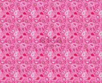 ESTAhome stof paisleys fuchsia roze - 185702 - 157 cm