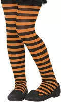 ATOSA - Oranje en zwart gestreepte panty voor kinderen - Accessoires > Panty's en kousen