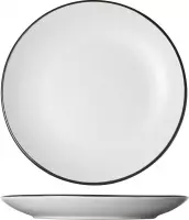 Cosy&Trendy Speckle White Dessertbord - Ø 19.5 cm x 2.5 cm - Set-6