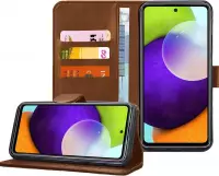 Samsung Galaxy A52 / A52s - Bookcase Bruin - Portemonnee Hoesje