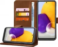 Samsung Galaxy A42 - Bookcase Bruin - Portemonnee Hoesje
