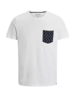 Jack & Jones T-shirt Jorcanyon Pocket Tee Ss Crew Neck 12189666 White/reg Mannen Maat - S
