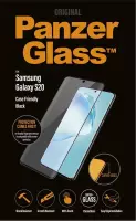 PanzerGlass Case Friendly Gehard Glas Screenprotector Geschikt voor Samsung Galaxy S20 - Zwart