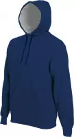 Kariban Heren Zware Contrasterende Hooded Sweatshirt / Hoodie (Marine)