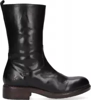 Walk In The Park 6570 Enkellaarsjes - Enkelboots met rits - Dames - Zwart - Maat 38
