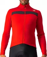 Castelli Puro 3 Fietsshirt - Maat L  - Mannen - rood - zwart