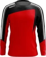 Masita | Forza Dames & Heren Sweater - Mouw met Duimgaten - RED/BLACK - 116