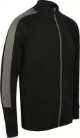 Senvi Sports Knitted Tracksuit Jacket - Zwart-Grijs - 3XL