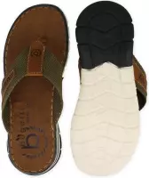 BUGATTI  heren teenslipper cognac KAKI 44