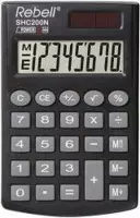 Rebell calculator - SHC208 BX - zwart - RE-SHC208-BX