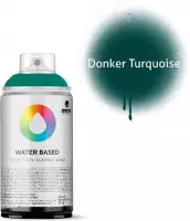 MTN Donker turquoise waterbasis spuitverf - 300ml lage druk en matte afwerking