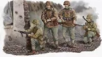 The 1:35 Model Kit of a Waffen SS Assault Team.

Plastic Kit 
Glue not included
85 Plastic Parts
The manufacturer of the kit is Trumpeter.This kit is only online available.