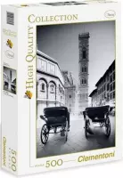 Clementoni puzzel Florence zwart wit 500 stukjes