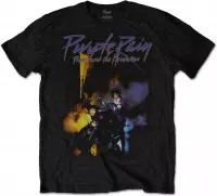 Prince Heren Tshirt -L- Purple Rain Zwart