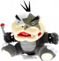 Super Mario Bros - Morton Koopa Pluche Knuffel 25 cm + Super Mario Sticker | Plush Toy Speelgoed knuffeldier voor kinderen jongens meisjes | Bowser Luigi Toad Donkey Kong Yoshi