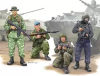 The 1:35 Model Kit of a Russian Specail Operation Force.

Plastic Kit 
Glue not included
60 Plastic Parts
The manufacturer of the kit is Trumpeter.This kit is only online avai