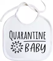 Slabbetjes - slabber - slab - baby - Quarantine baby - koordjes - stuks 1 - wit