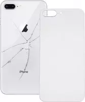 iPhone 8 Plus - Achterkant glas / Back cover glas / Behuizing glas - Big Hole - Wit