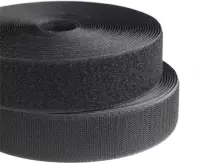 Klittenband Zwart Naaibaar - Niet Plakbaar - 5meter x 20mm