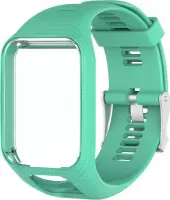 Turquoise bandje voor Tomtom Adventurer, Tomtom Spark, Tomtom Spark 3, Tomtom Runner 2, Runner 3 - Golfer 2 - horlogeband - polsband - horlogebandje