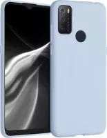 kwmobile telefoonhoesje voor Alcatel 1S (2021) - Hoesje voor smartphone - Back cover in mat lichtblauw