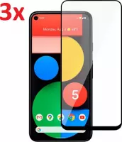 Full Cover 3D Edge Tempered Glass Screen Protector Geschikt Voor Google Pixel 5 - Ultradun Gehard Glas - Optimale Bescherming - Screenprotector Beschermglas - Glasplaatje Scherm Beschermer - 