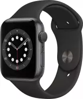 Zwart bandje geschikt voor Apple Watch bandje voor 38/40mm model in maat S-M